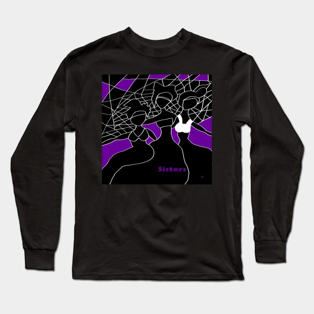 Three Sisters Long Sleeve T-Shirt by Sarah Curtiss